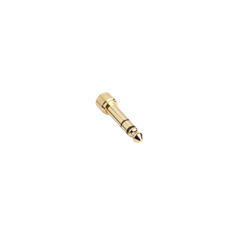 Adaptador roscado de 3 mm a 63 mm (1/8" a 1/4") para todos los audifonos profesionales.